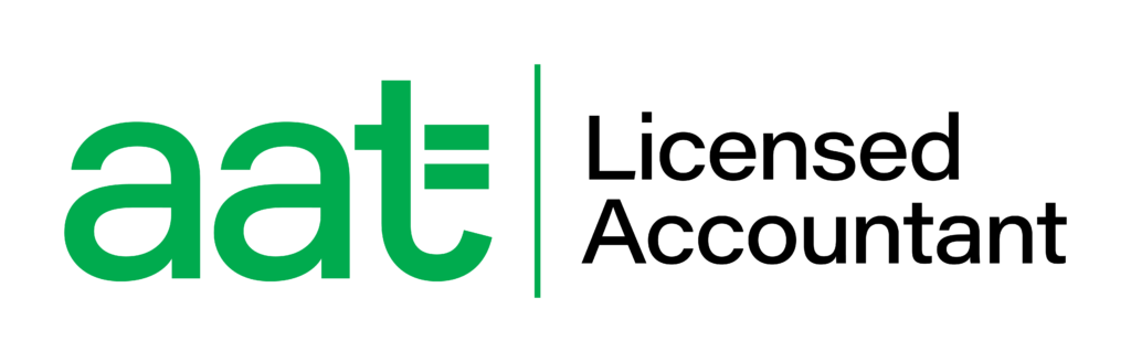 Green AAT logo next to black text saying Licensed Accountant